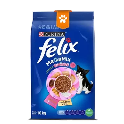 Felix Gatito Mega Mix 10Kg | Nutrición completa y deliciosa para gatitos