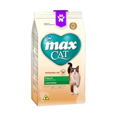 Max Cat Adulto Professional Castrado 1Kg | Control de peso y salud urinaria