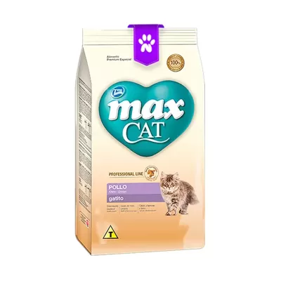 Max Cat Filhotes Professional Pollo 1Kg | Nutrición completa para gatitos