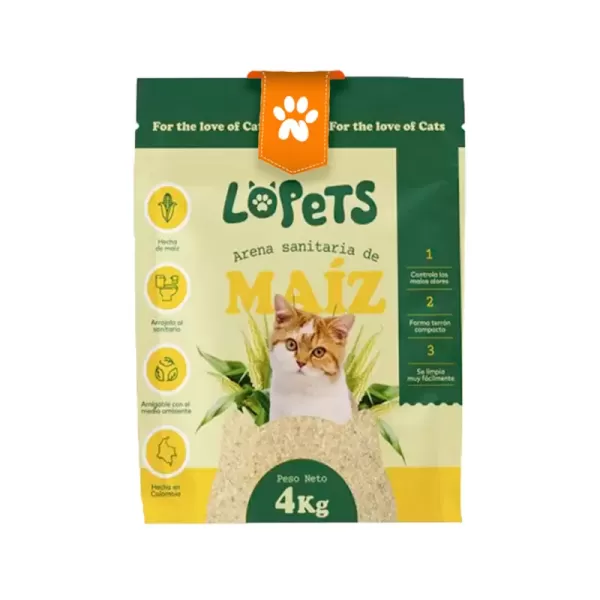 Arena de Maiz Lopets 4kg